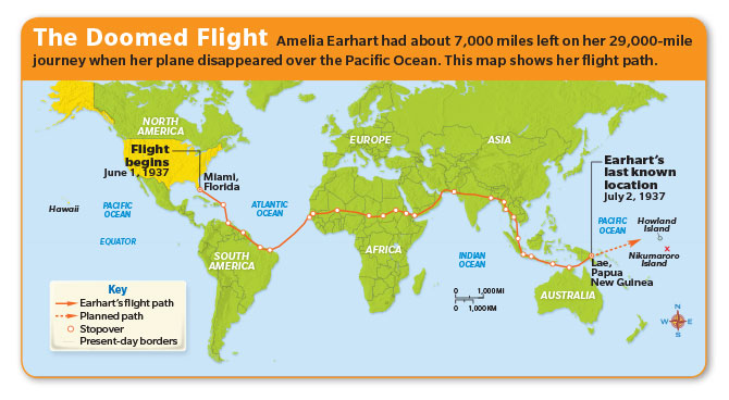 Labe Contrato Pagar Amelia Earhart Final Flight Route Utilizar Peso Estallar 