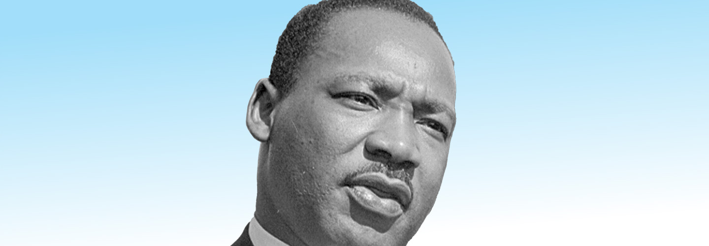 Black & white headshot of Martin Luther King Jr.